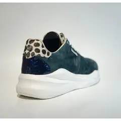GENERICO - Tenis Cuero Gamuza Azul Rawcacao Dubai