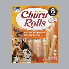GENERICO - Churu Dog Rolls Snack Pollo Pack x8 96gr