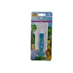 BOOGY - Cuchara Silicona Bebé Infantil Azul