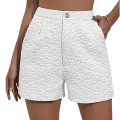 YURELKSHOP - SHORT PANTALÓN DE MUJER CORTO WHITE LUXE