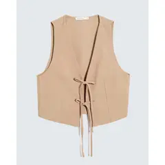 SEVEN SEVEN - Chaleco Para Mujer Color Taupe Marca #28250134