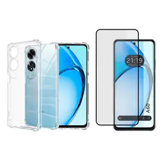 GENERICO - Funda Airbag Antichoque + Vidrio Templado Para OPPO A60