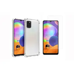 GENERICO - Funda Airbag Antichoque + Vidrio Templado Para Samsung Galaxy A31