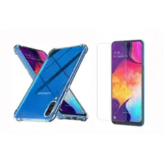 GENERICO - Funda Airbag Antichoque + Vidrio Templado Para Samsung Galaxy A30s