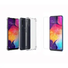 GENERICO - Funda Airbag Antichoque + Vidrio Templado Samsung Galaxy A50s / A50