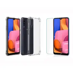 GENERICO - Funda Airbag Antichoque + Vidrio Templado Samsung Galaxy A20s