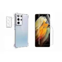 GENERICO - Funda Airbag Antichoque + Hidrogel Para Samsung S21 Ultra