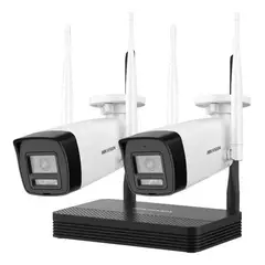 HIKVISION - NKS424W0H - Kit Easylink De 2 Cámaras Bullet Wi-fi De 4mp+nvs
