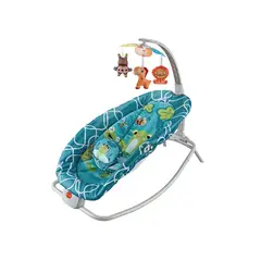 GENERICO - Cuna Bebe Mecedora Plegable Vibradora Con Juguetes - Azul