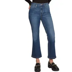 TOMMY HILFIGER - Jeans azul con corte de pescador y con logo