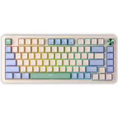 REDRAGON - TECLADO UCAL PRO K673CPG-RGB-PRO-SP CREMA PURPURA VERDE