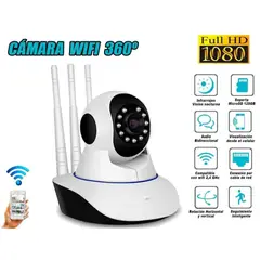 GENERICO - Cámara De Seguridad Ip Wifi 3 Antenas Full Hd