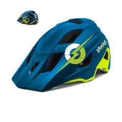 PBOLD - Casco para Bicicleta MTB Ciclismo Ruta Azul L