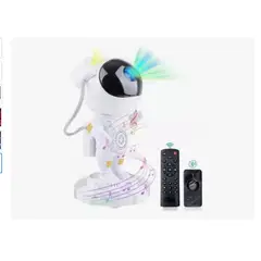 INFANTILES CAJUROMIX - Proyector Astronauta Galaxia Bluetooth Parlante + Control
