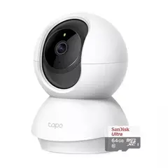 TP LINK - TP-LINK CÁMARA DE SEGURIDAD TAPO C200 V1 + MICROSD 64GB 2MP