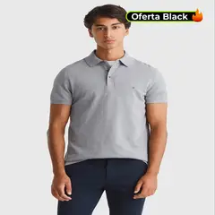 TOMMY HILFIGER - Polo gris slim 1985