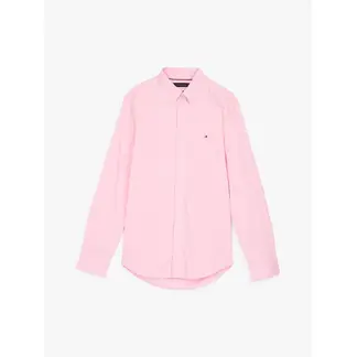 TOMMY HILFIGER - Camisa rosa TH Flex regular de popelín
