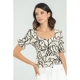 RAGGED - Blusa whaot Marfil