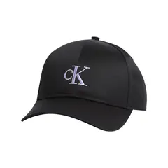 CALVIN KLEIN - Gorra negra con monograma bordado