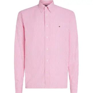 TOMMY HILFIGER - Camisa rosa TH Flex regular de cuadros vichy
