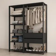 GENERICO - Clóset Modular Minimalista 135x183x45 con Cajones