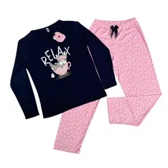 EMPIJAMADAS - Pijama mujer pantalon largo y camisa manga larga