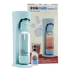 DRINKMATE - Máquina Azul Para Hacer Agua Con Gas Y Gaseosa