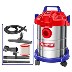 undefined - ASPIRADORA 800W120V 12LTS SECOHUMEDO+ACCESORIOS SUPER EMTOP