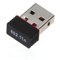 GENERICO - Antena usb wifi tarjeta nano adaptador 150mbps 80211n pc