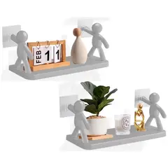 GENERICO - Organizador Multifuncion Tipo Humanoide Estante Flotante