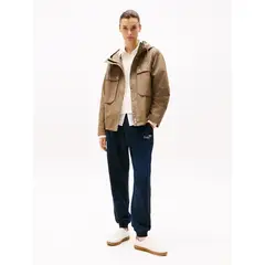 TOMMY HILFIGER - Joggers azul con bajo elástico y logo