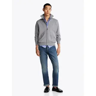 TOMMY HILFIGER - Saco gris de felpa con cremallera