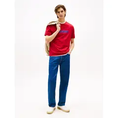TOMMY HILFIGER - Camisa roja con Logo