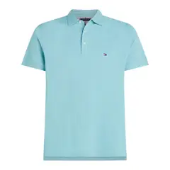 TOMMY HILFIGER - Polo celeste slim 1985