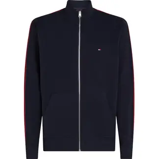 TOMMY HILFIGER - Saco azul oscuro de Cierre de cremallera global stripe