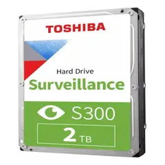 TOSHIBA - HDWT720UZSVA - Disco Duro S300 2tb Videovigilancia, 3 Años Garantía