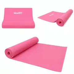 MOVIFIT - Colchoneta Mat Yoga Rosada en PVC Antideslizante + Estuche