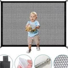 GENERICO - MALLA PUERTA SEGURIDAD BEBES RED ESCALERAS ANTIFUGA