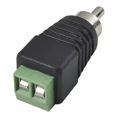 EPCOM - Kit 20 Unidades, Conectorconvertidorbornera Rca Macho,cctv