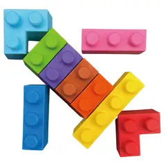 JUGANDO Y EDUCANDO - Crayones Motricidad En Bloques Forma De Cohete Para Niños