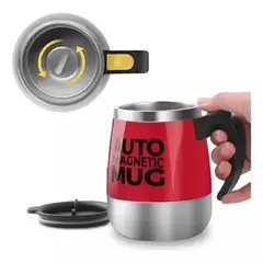 INFANTILES CAJUROMIX - Taza Portátil Rojo Con Mezclador Eléctrico