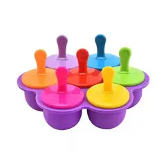 GENERICO - Moldes De Paletas Para Bebé En Silicona Helados