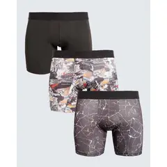 SEVEN SEVEN - Pantaloncillo Para Hombre Boxer Filete Medio Color Negro Marca #45000379