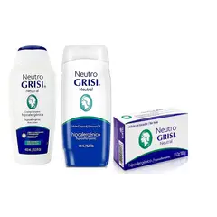 GENERICO - Kit Hipoalergenico NeutroCrema Corporal+Jabon Liquido+Jabon de Barra