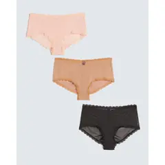 SEVEN SEVEN - Panty Para Mujer Cachetero Color Negro Marca #28800107