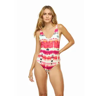 DULZAMARA - Vestido de baño entero tye dye espalda descubierta dysis