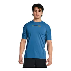 UNDER ARMOUR - Camiseta Hombre SMARTFRM RUSH 20 SS Azul UNDER ARMOUR.