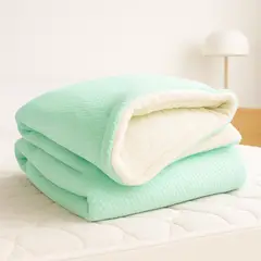 GENERICO - Cobija-Edredón Terminca Ovejera Acanalada 180x230 Menta