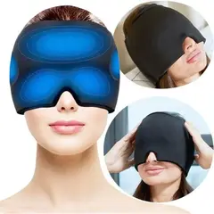 DANKI - Banda Gel Alivio Migraña Dolor Cabeza Terapia Frio Calor Gorro