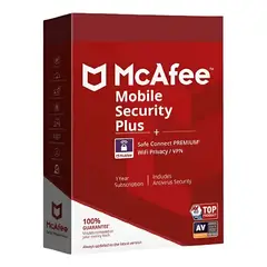 MCAFEE - Mobile Security Plus Dispositivos Ilimitado VPN 1 Año